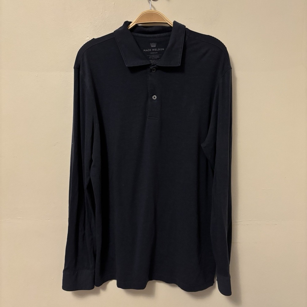 Mack Weldon Midnight Long Sleeve Polo